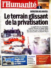 L’Humanité – Lundi 20 décembre 2010, déc. 2010 L'Humanité - Lundi 20 décembre