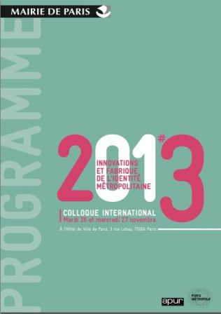 couverture colloque, déc. 2013 couverture colloque, déc. 2013