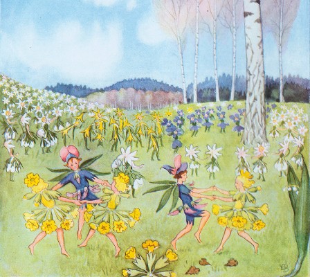 elsa_beskow_blommornas_dans_flower_dance_maj_may_spring_varen_m elsa beskow