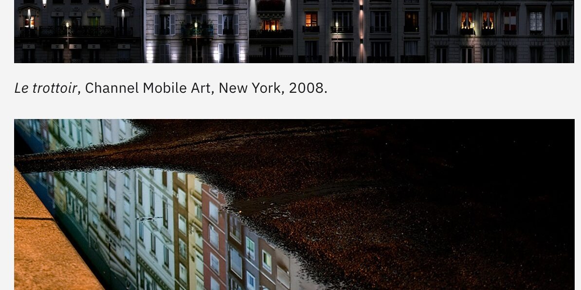 Trottoir Leandro Erlich