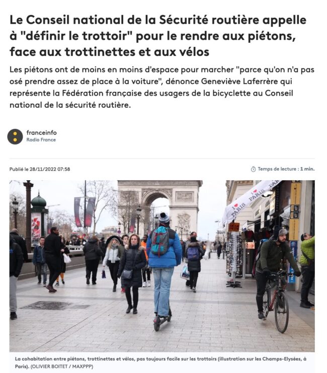 Trottoir france info