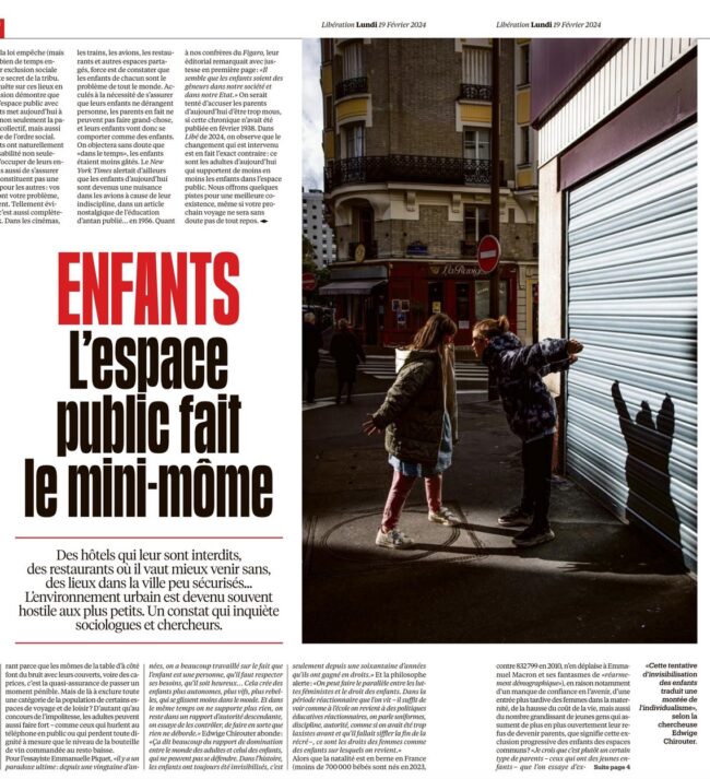 Enfants trottoirs libé