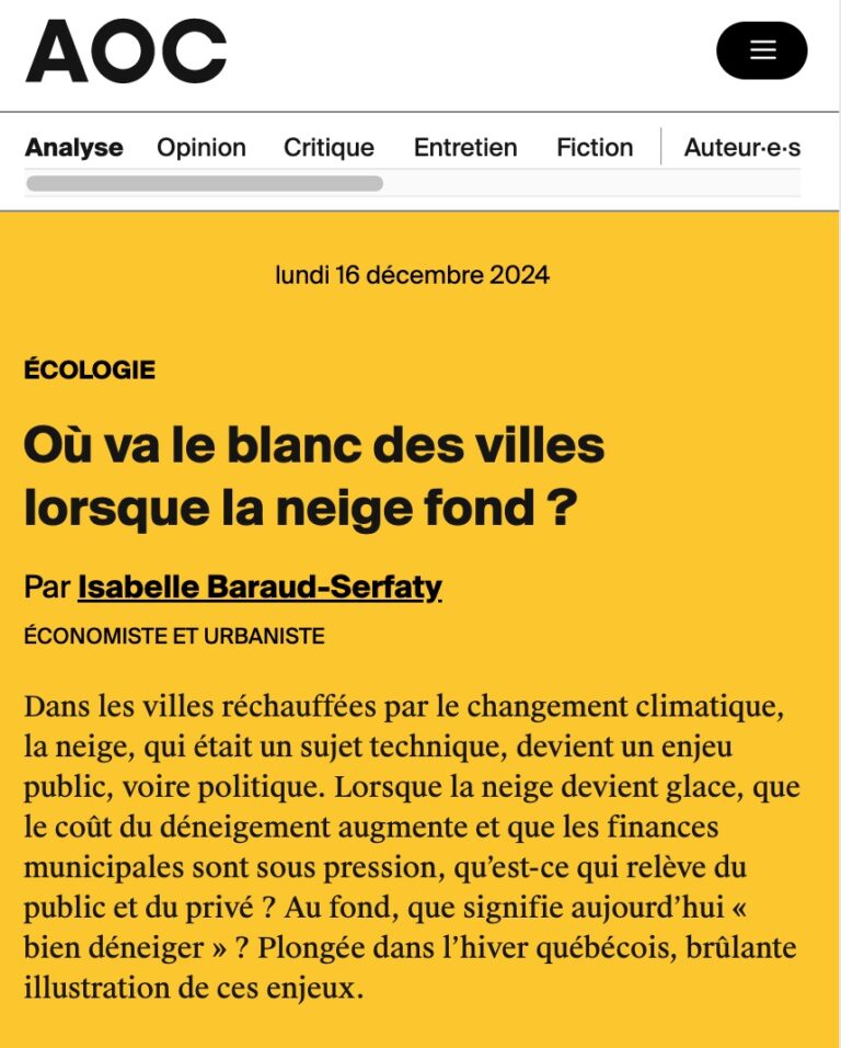 AOC-couv Où va le blanc des villes lorsque la neige fond ?